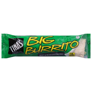 Tina's Burrito,  Beef & Bean/Green Chili, Big, 9 oz (255 g)