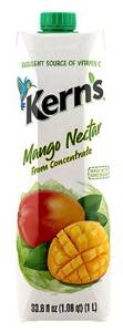 Kerns Mango Nectar, 33.8 fl oz (1.06 q) 1 l