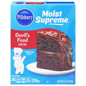 Pillsbury Cake Mix, Premium, Devil's Food, 15.25 oz (432 g)
