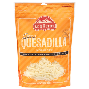 Los Altos Whole Milk Quesadilla Shredded Cheese, 16 oz (453 g)