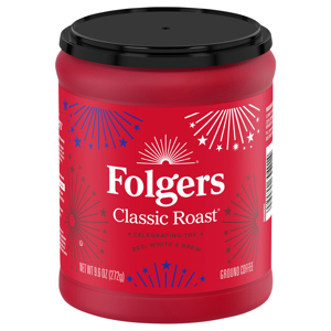 Folgers Ground Medium Classic Roast Coffee, 9.6 oz (272 g)