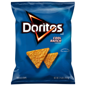 Doritos Cool Ranch Flavored Tortilla Chips, 2.625 oz (74.4 g)