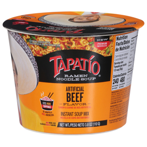 Tapatio Ramen Noodle Soup, Beef Flavor, 3.8 oz (110 g)