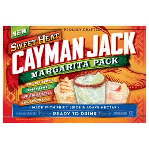 Cayman Jack Malt Beverage, Premium, Sweet Heat, Margarita Pack, 12 - 12 fl oz cans