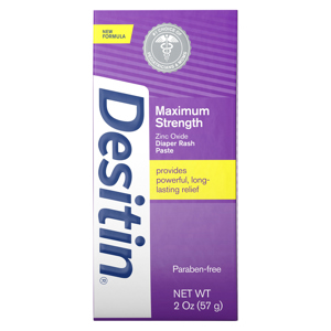 Desitin Diaper Rash Paste, Maximum Strength, 2 oz (57 g)