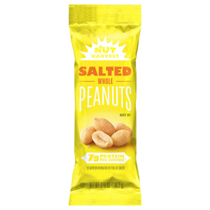 Nut Harvest Peanuts, Salted, Whole, 3.75 oz (106.3 g)