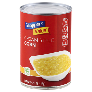 Shoppers Value Corn, Cream Style, 14.75 oz (418 g)