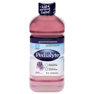 Pedialyte Grape Electrolyte Solution, 33.8 fl oz (1.05 pt) 1 l