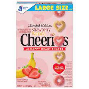 Cheerios Strawberry Banana Cereal Large Size, 14.9 oz (422 g)