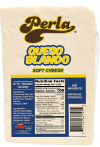 Perla Queso Blando 12z Soft Cheese