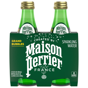 Maison Perrier Sparkling Water, 4 - 11.15 fl oz (330 ml) bottles [44.6 fl oz (1.39 qt) 1.32 l]