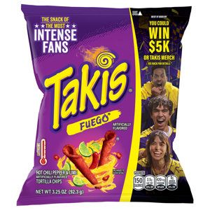 Takis Extreme Fuego Tortilla Chips, 3.25 oz (92.3 g)