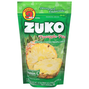 Zuko Pineapple-Pina Drink Mix, 14.1 oz (8.6 l)
