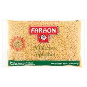 Faraon Alfabetos, Alphabet Pasta, Enriched Macaroni Product, 7 oz