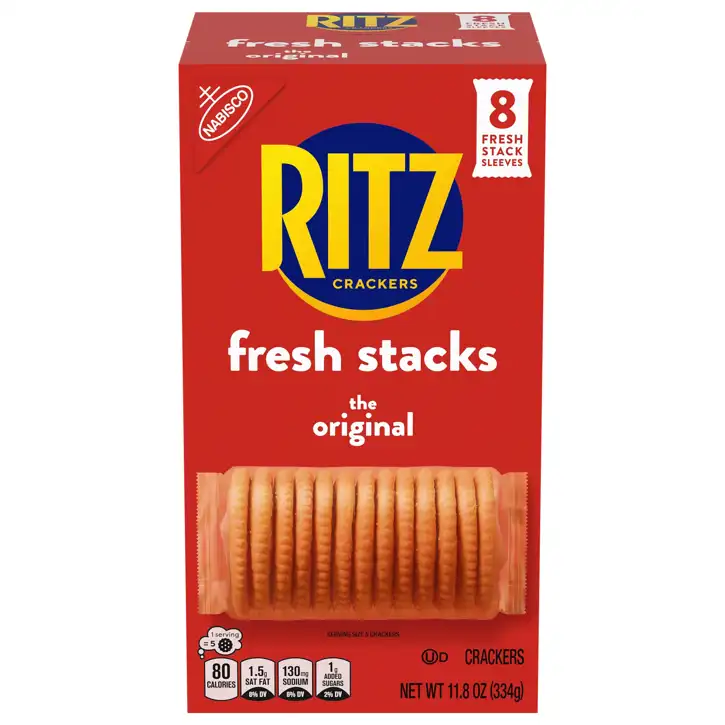リッツ Nabisco Ritz Butter Style Crackers, 61.6 Ounce, 18 Pack - Walmart.com