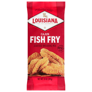 Louisiana Fish Fry Products Fish Fry Cajun Seafood Breading Mix, 10 oz (283 g)