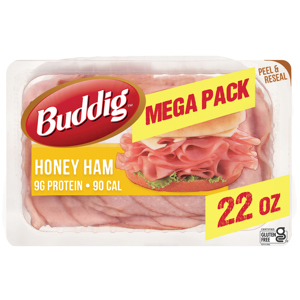 Buddig Ham, Honey, Mega Pack, 22 oz ( 1 lb 6 oz) 624 g