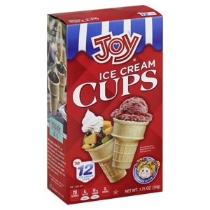 Joy Ice Cream Cups, 12 cups [1.75 (50 g)]