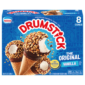 Drumstick Original Vanilla Sundae Cones, 8 cones [36.8 fl oz (1.088 ml)]