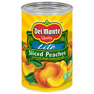 Del Monte Lite Sliced Peaches, 15 oz (425 g)