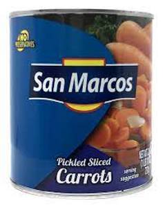San Marcos Carrots, Pickled, Sliced, 26 oz (1 lb 10 oz) 737 g