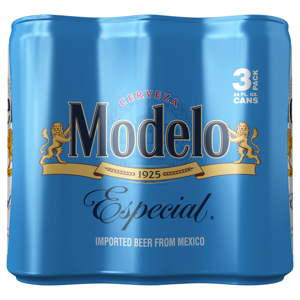 Modelo Especial Beer, 3 - 24 fl oz pack cans