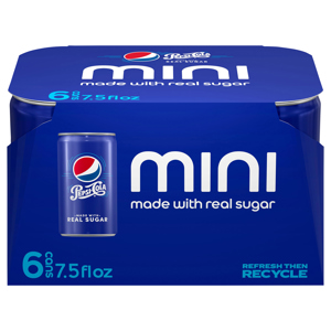 Pepsi-Cola Cola, Mini, 6 - 7.5 fl oz (222 ml) cans [45 fl oz (1.33 l)]