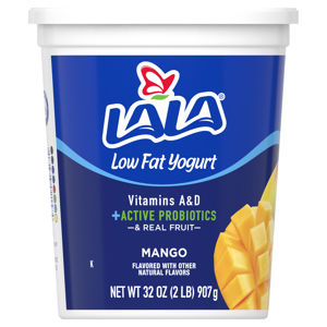Lala Yogurt, Mango, Low Fat, 32 oz (2 lb) 907 g