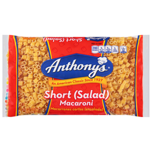 Anthony's Macaroni, Short (Salad), 16 oz (1 lb) 454 g