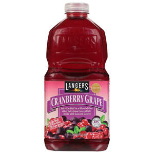 Langers Juice Cocktail, Cranberry Grape, 64 fl oz (2 qt) 1.89 l
