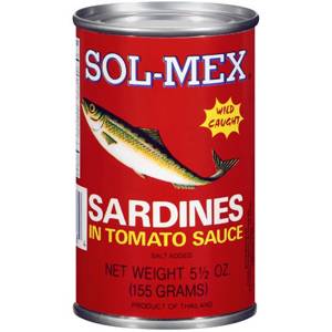 Sol-Mex Sardines in Tomato Sauce, 5.5 oz
