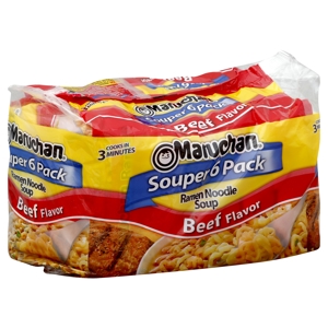Maruchan Ramen Noodle Soup, Beef Flavor, 6 - 3 oz packages [18 oz (510 g)]