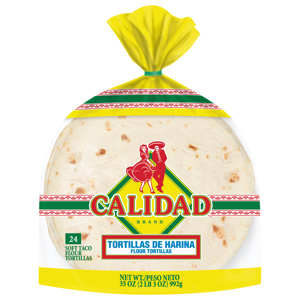 Calidad Soft Taco Flour Tortillas, 24 tortillas [35 oz (2 lb 3 oz) 992 g]