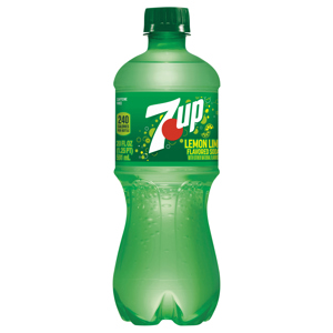 7-UP Soda, Lemon Lime Flavored, 20 fl oz (1.25 pt) 591 ml