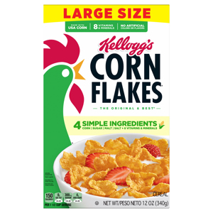Corn Flakes Cereal Large Size, 12 oz (340 g)