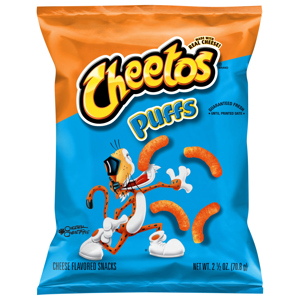 Cheetos Cheese Flavored Snacks, Puffs, 2.5 oz (70.8 g)