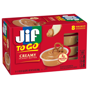 Jif Creamy Peanut Butter, 8 - 1.1 oz (31.2 g) cups [8.8 oz (249 g)]