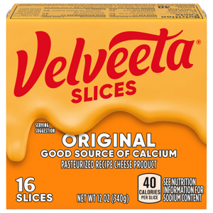Velveeta Cheese Slices, Original, 16 slices [12 oz (340 g)]