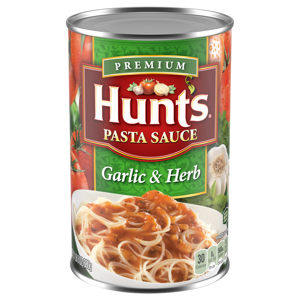 Hunt's Pasta Sauce, Garlic & Herb, Premium, 24 oz (1 lb 8 oz) 680 g