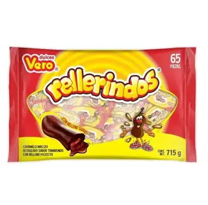 Vero Tamarind Candy with Chili Pepper Filling, 65 - 0.38 oz (11 g) pieces [24.7 oz (1 lb 8.7 oz) 715 g]