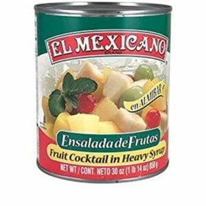 El Mexicano Ensalada de Frutes en Almibar, Fruit Cocktail in Heavy Syrup, 30 oz