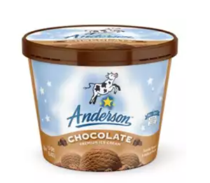 Anderson Premium Chocolate Ice Cream 1.5 Qt