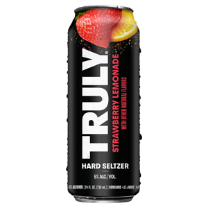 Truly Strawberry Lemonade Hard Seltzer, 24 fl oz (710 ml)