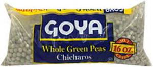 Goya Whole Green Peas, 16 oz (1 lb) 454 g
