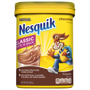 Nesquik Chocolate Flavor Powder Drink Mix, 10 oz (285 g)
