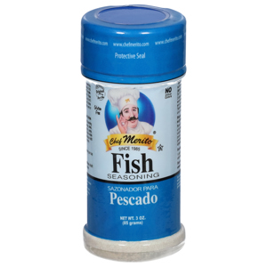 CHEF MERITO SEASONING, FISH, 3 OZ (85 G)
