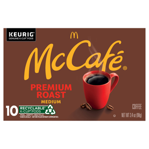McCafe Coffee, Medium, Premium Roast, K-Cup Pods, 10 k-cup pods [3.4 oz (98 g)]