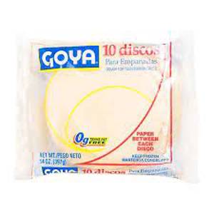 Goya Discos Empanadas Amarillo, Empanada Dough, 10 ct, 14 oz
