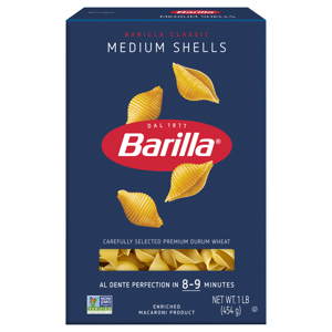 Barilla Medium Shells, 1 lb (454 g)