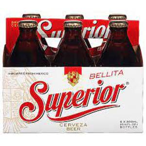 Superior Beer, Bellita, 6 x 300 ml (10.14 fl oz) bottles